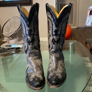 Corral womens Eagle Black Cowboy Boots Size 9